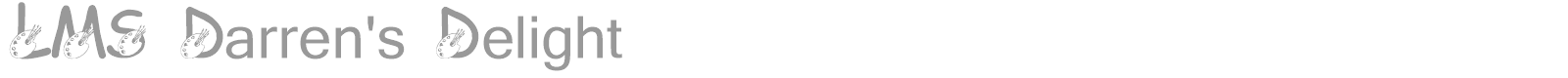 LMS Darrens Delight font preview